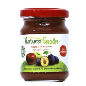 Apple & plum puree
