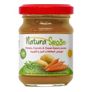 Potato, Carrots & Green beans puree