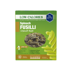 Lite Bite Spinach Fusilli Low Calorie Pasta