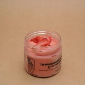 Keto Strawberry Ice Cream Cup